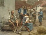 La paye des maissonneures.Leon Lhermitte.1882.Muse dOrsay.Paris.