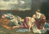 Descanso en la huida a Egipto.GENTILESCHI, Orazio.1628.Muse du Louvre.Paris