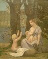 Alegoría de la Caridad.Pierre Puvis de Chavannes.1887.Musée d´Orsay.Paris.