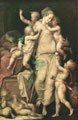 Allegory of Charity.Ecole de Fontainebleau.1560.Musée du Louvre.Paris.